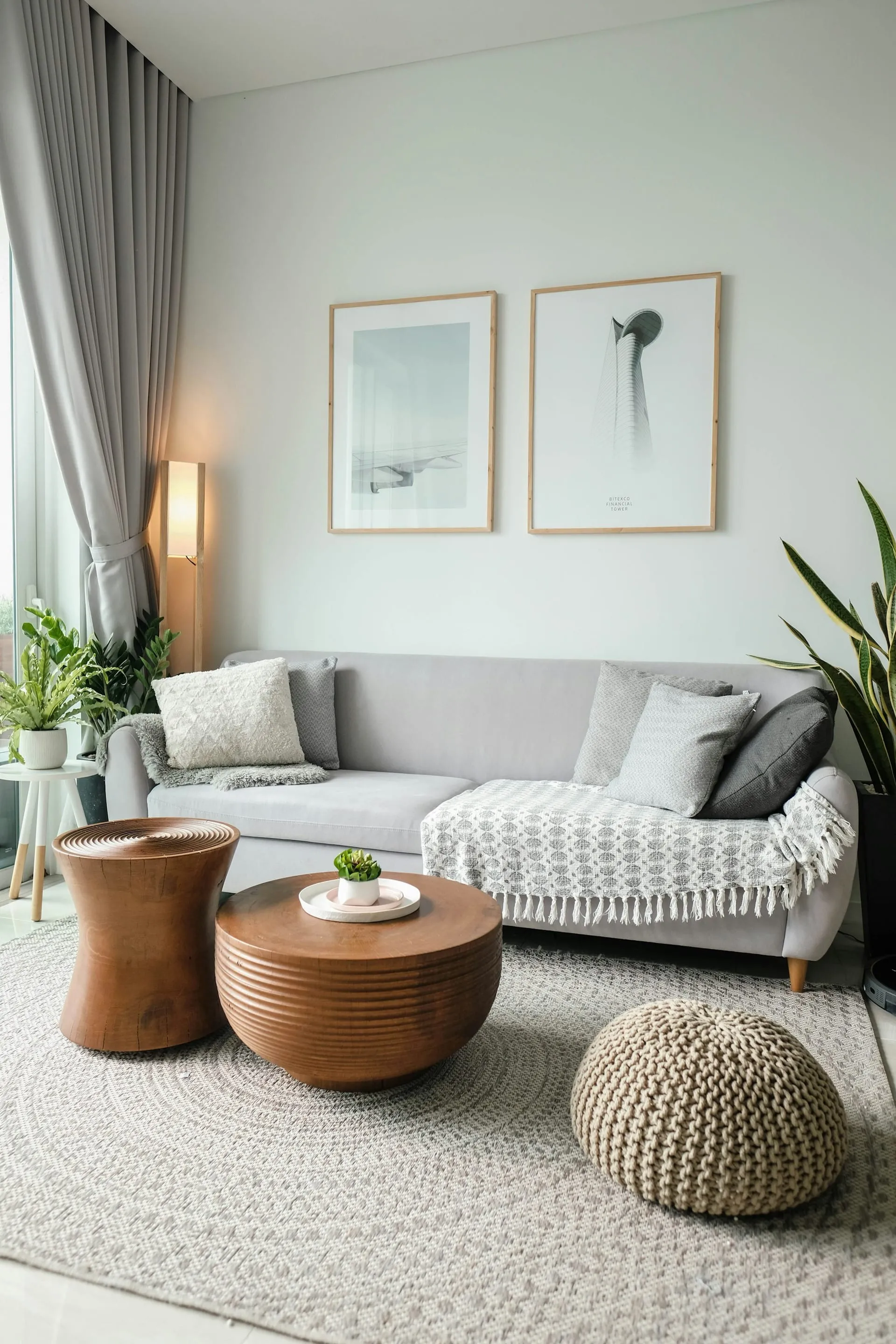 Bright, freshly cleaned holiday let living room GK Cleaning Solutions Brighton